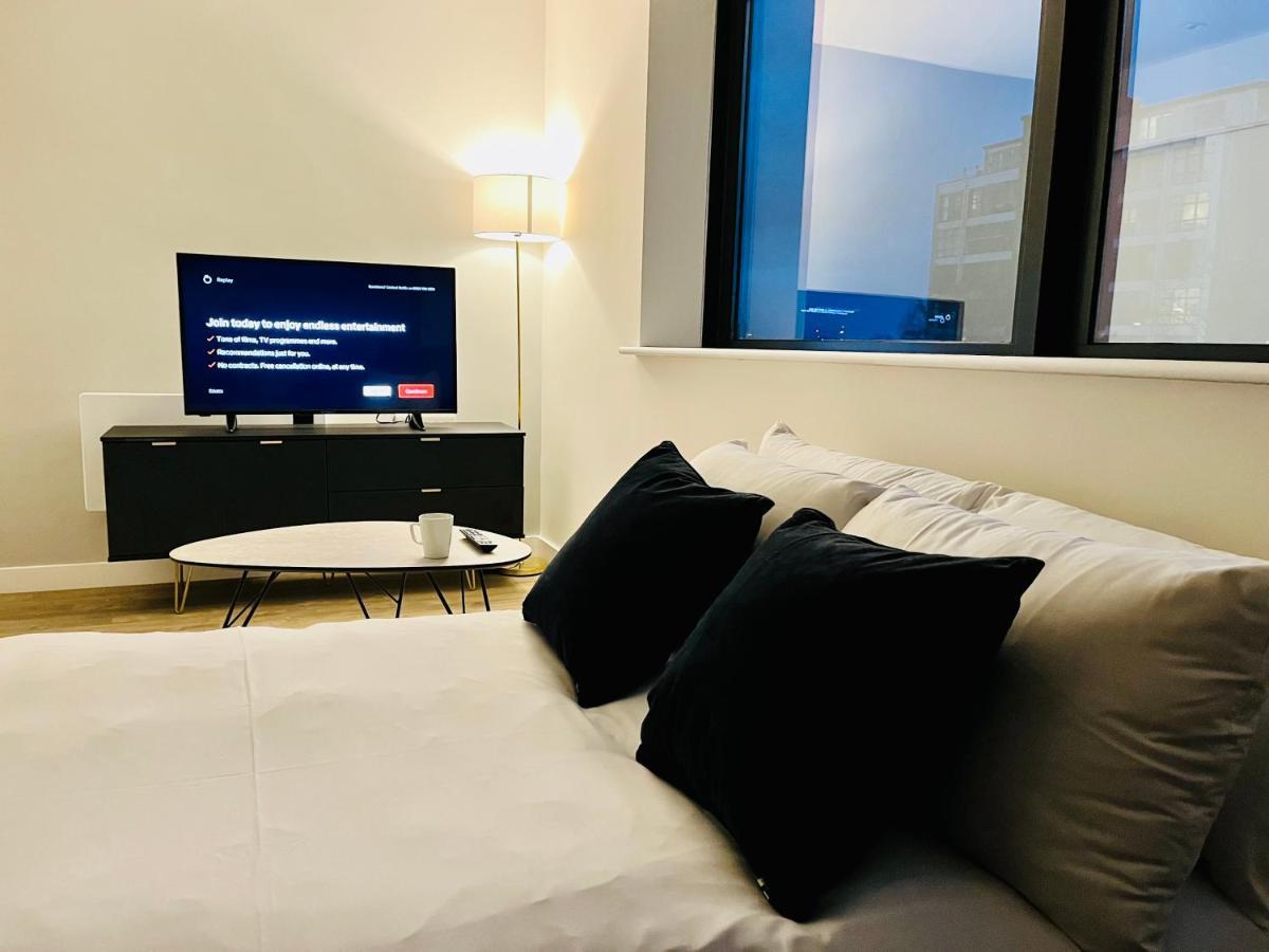 Brand New Modern 1 Bed Apartment Near Old Trafford Stadium Mánchester Exterior foto